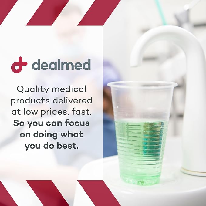 Dealmed Disposable Plastic Cups - 7 oz Recyclable - 200 Count | Clear - Image 9