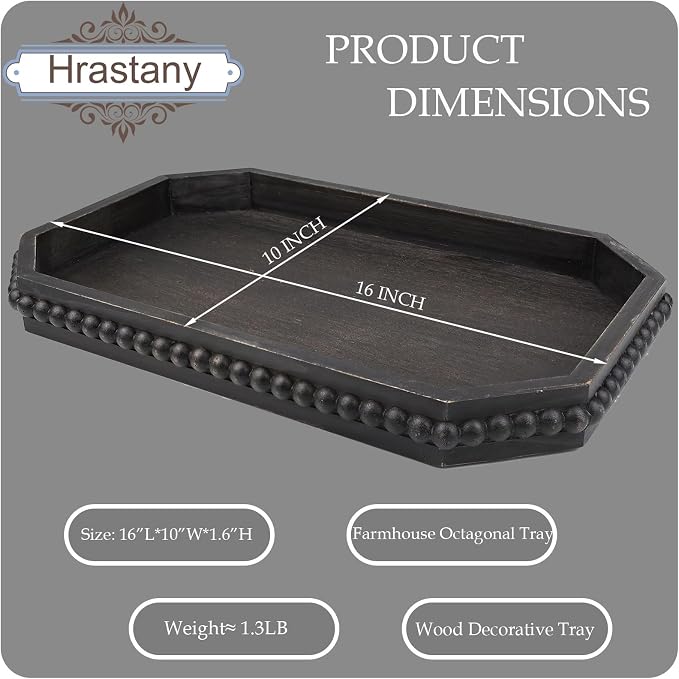 Hrastany Wood Rustic Serving Tray - Image 2