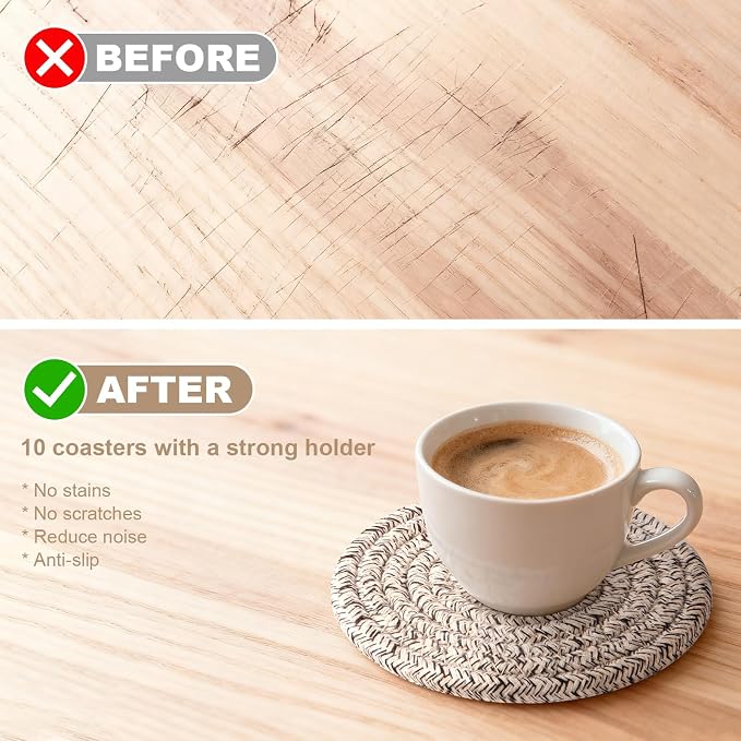 OIAHOMY 10 Pcs Drink Coasters - Image 7