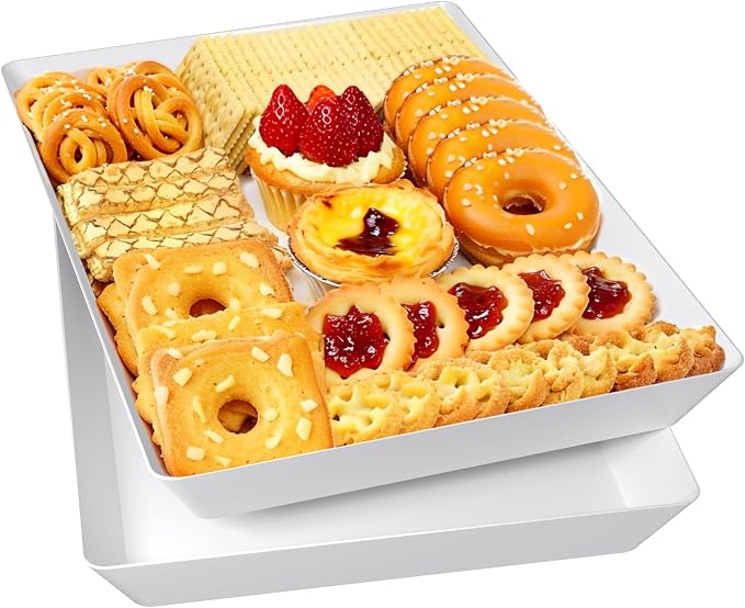 Serving Trays, Serving Platter, Plastic Trays, Rectangular, by Unknown