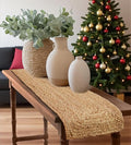 Pack of 1 Handwoven Rectangle Jute Braided Table Runner 13 x 24 Inch, 100% by MDS
