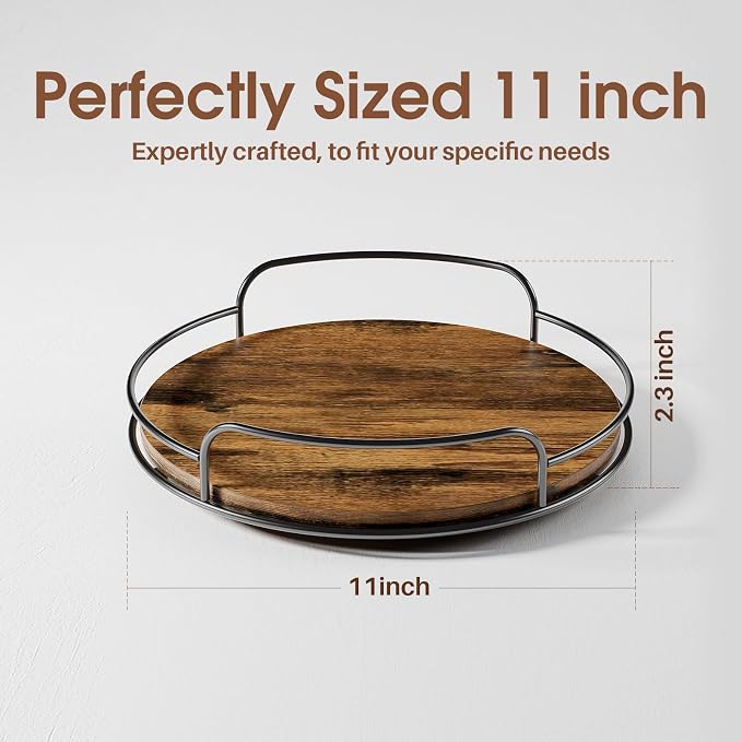 LAMU Lazy Susan Organizer, Table Top, Countertop, Spice Organization, 1 Pack - Image 2
