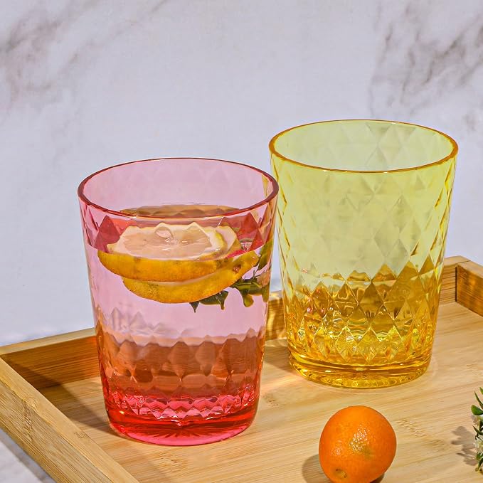 BPA-Free Plastic Tumblers 6 Pack | Reusable Dishwasher Safe | Stackable - Image 4