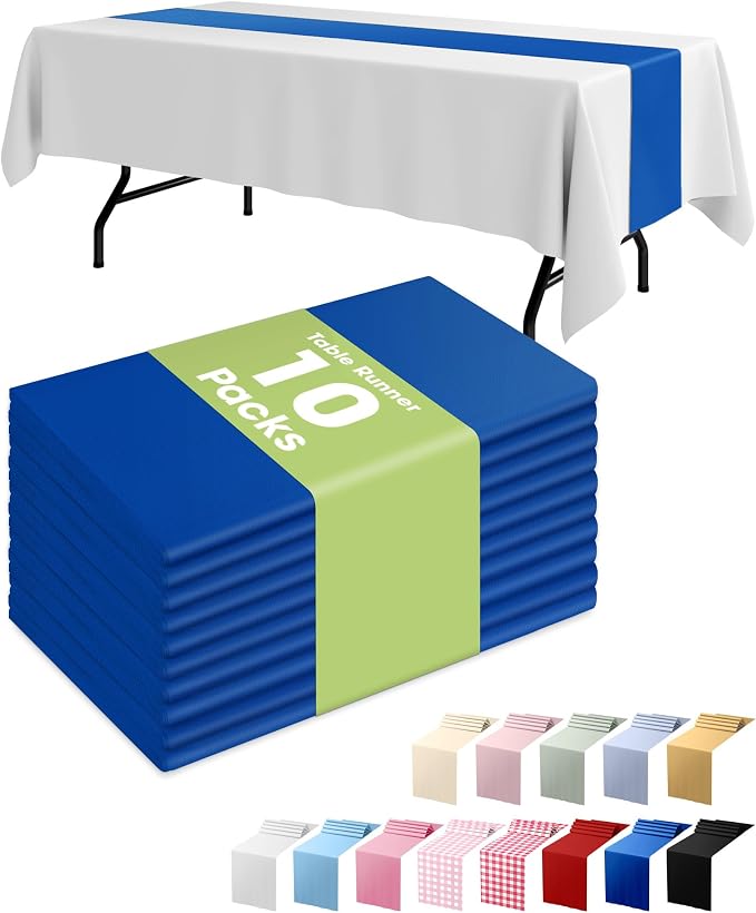 Pureegg Navy Blue Plastic Table Runners by Pureegg