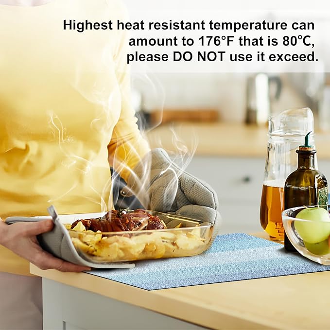 Aofmee Table Runner and Placemats Set of 6 Washable, Heat Resistant Place Mats - Image 5