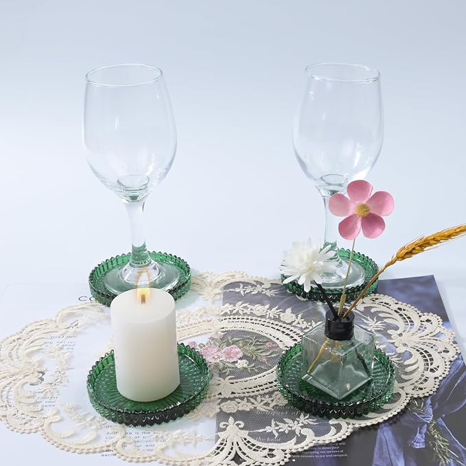 Glass Coaster 6 Pack Round Cup Coasters - Image 5