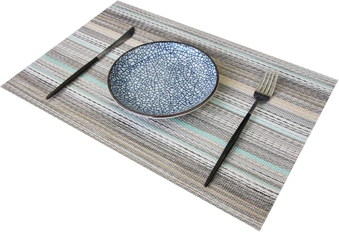 PIGCHCY Stylish Placemats for Dining Table Set of 6, Thicker and Tighter - Image 3
