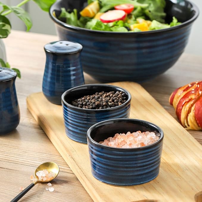 Ceramic Ramekins 6 oz, Oven Safe Souffle Dish Set of 6 - Image 6