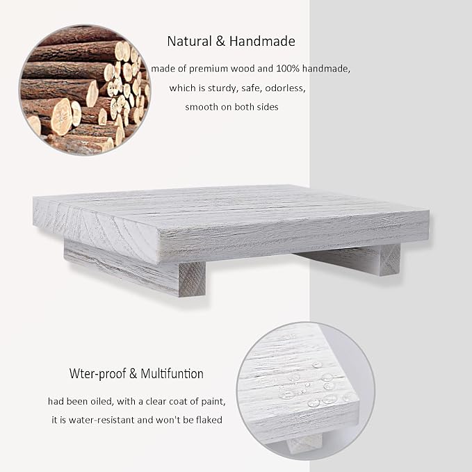 Wood Bathroom Tray Farmhouse Decor Kitchen Soap Holder, Lightweight, Easy Clean - Image 5