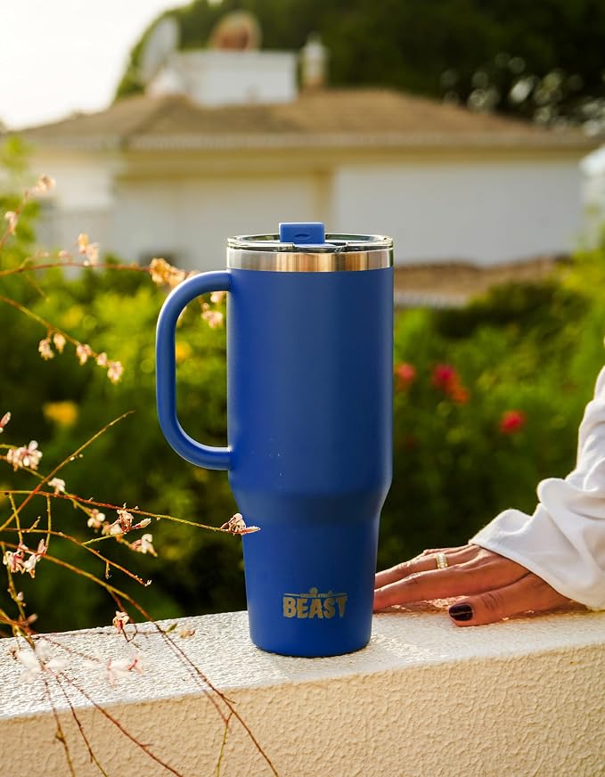 Beast 42 oz Tumbler with Handle Stainless Steel Vacuum Insulated Coffee Ice Cup - Image 8