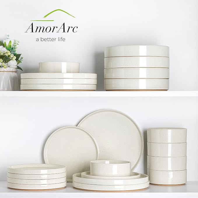 AmorArc Stoneware Dinnerware Sets - Image 8