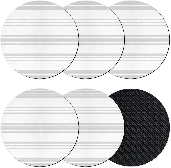 Minimalist Geometric Coasters Set of 6, Absorbent Coasters by Unknown