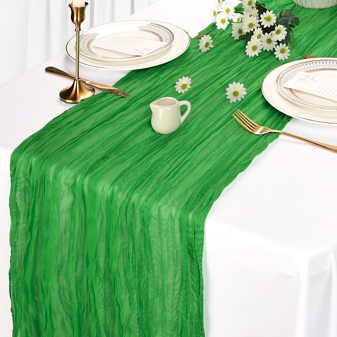 12 Pack Green Cheesecloth Table Runner 10Ft Gauze Cheese Cloth Table Runner - Image 4