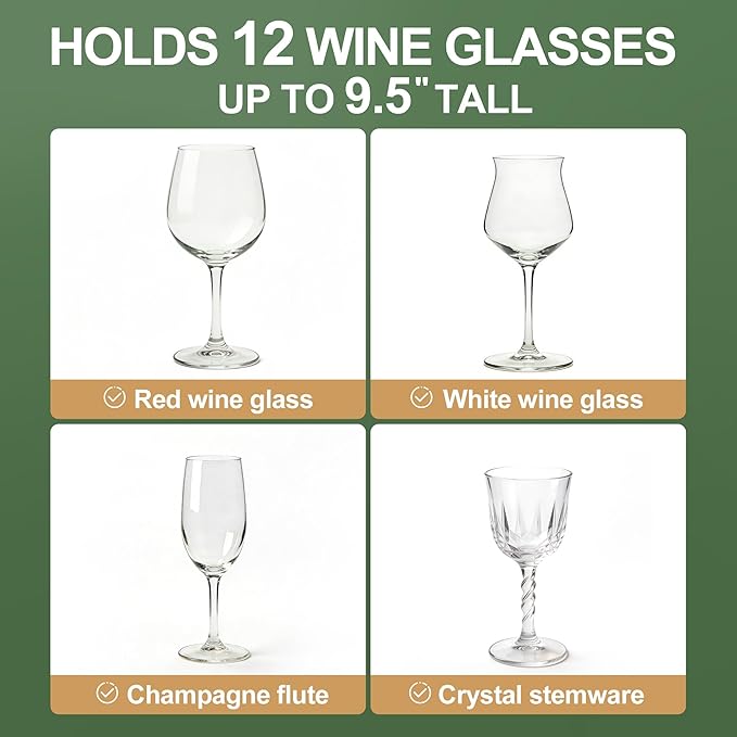 LotFancy Stemware Storage Container - Image 6