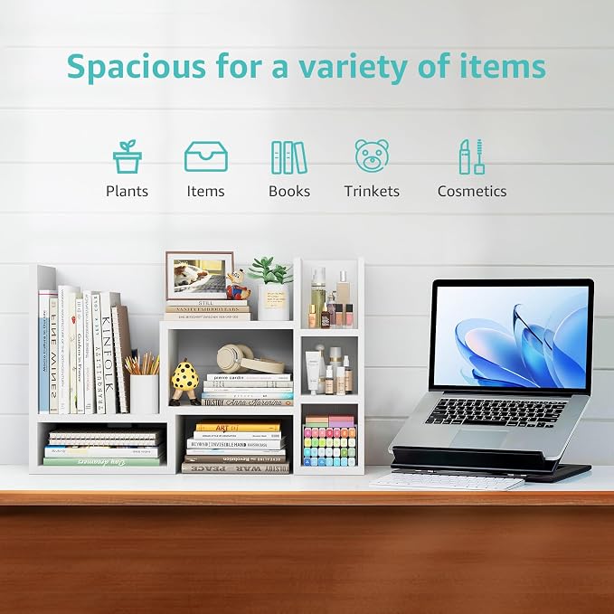 NUTIKAS Desk Shelves Desktop Organizer Shelf - Image 4