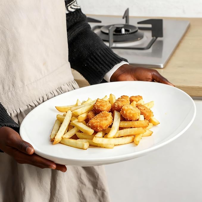 Set of 4, 16 inch Porcelain serving trays - Image 5