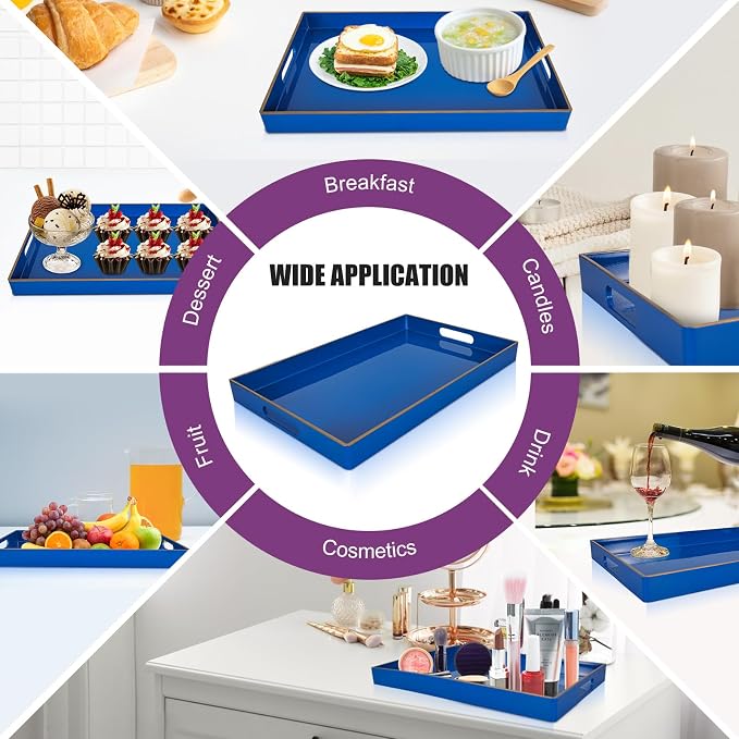 Gifturbo Blue Serving Tray, Decorative Serving Trays - Image 6