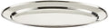 Winco 14" x 8 3/4" Oval Stainless Steel Platter | Corrosion-resistant surface by Winco