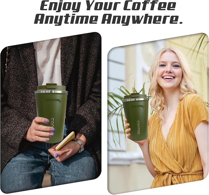 SPLMIFA Travel Coffee Mugs Leak-Proof, Reusable Coffee Cups - Image 6