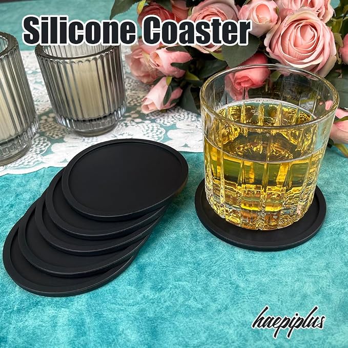 6 Pieces Silicone Coasters, Cup Coasters - Image 5
