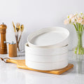 LERATIO Large Pasta Bowls, 38oz Ceramic Pasta Bowls, 9.25" Reactive Glaze Pasta by LeRatio