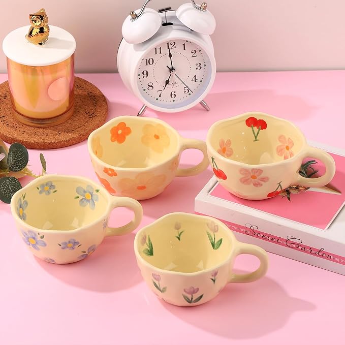 VanEnjoy Ceramic Cup, Cute Coffee Mug, Strawberry Mug, Aesthetic Coffee Mug - Image 4