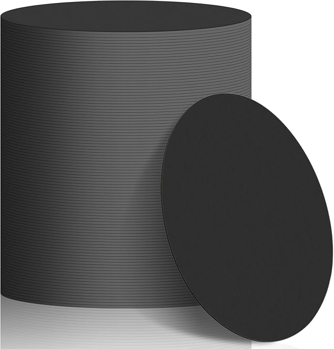TaoBary 100 Pcs Round Cardboard Paper Coasters Bulk 1mm, 4 Inch Disposable by TaoBary