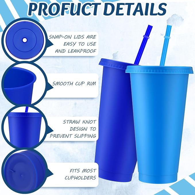 Skylety 12 Pcs Winter Plastic Cups - Image 3