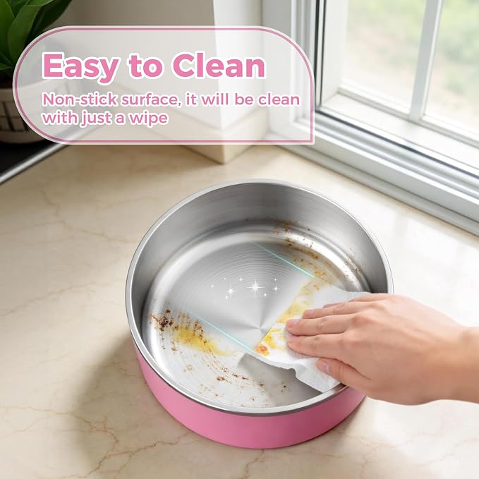 WENBOKMIN Dog Bowl, Stainless Steel Food and Water Bowl, Dishwasher Safe - Image 5