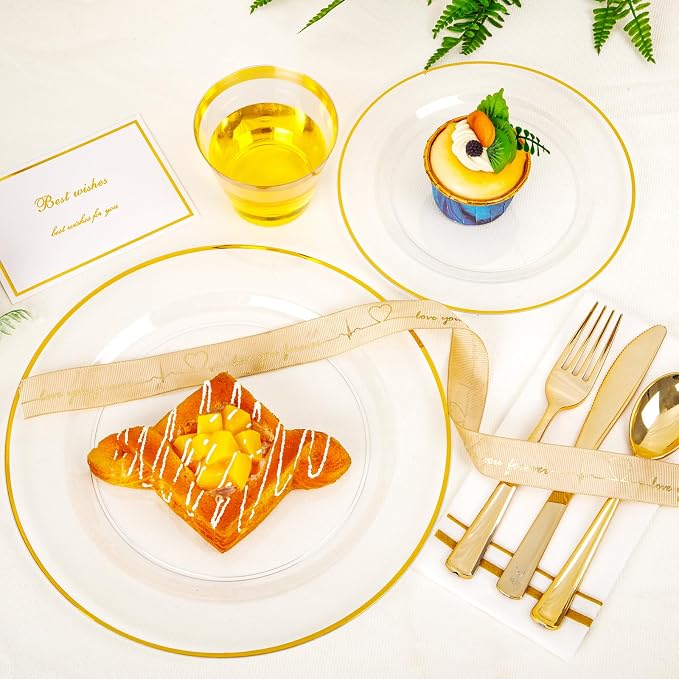 SUT 350Pcs Plastic Dinnerware Set - Image 2