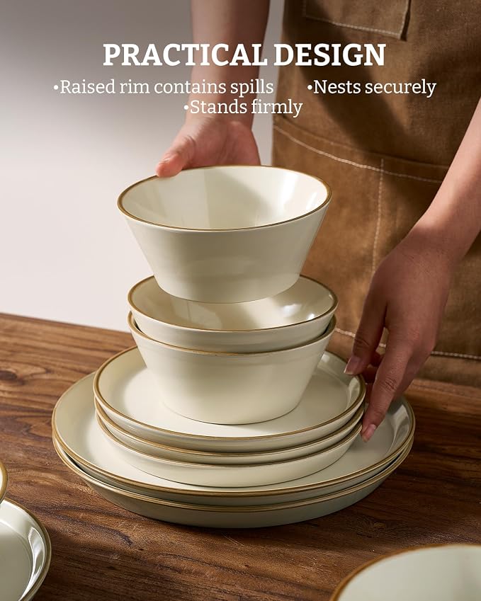 Famiware Saturn Stoneware Dishes Dinnerware Set - Image 6