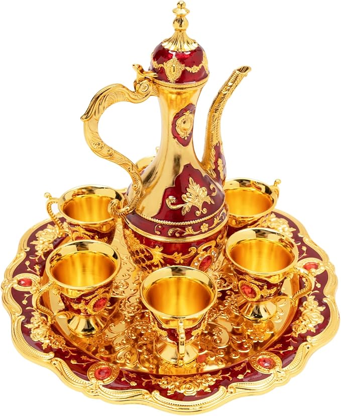 Turkish Tea Set, Vintage Coffee Pot - Image 7