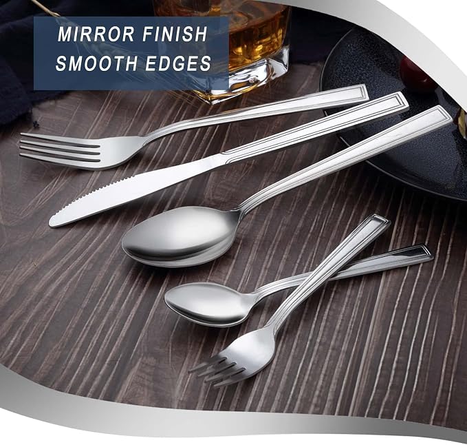 Hunnycook 40-Piece Silverware Set - Image 6