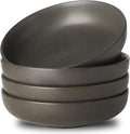 Stoneware Pasta Bowls, 34 oz Large Salad Bowl Set of 4, Ceramic Serving Bowls by Tikooere