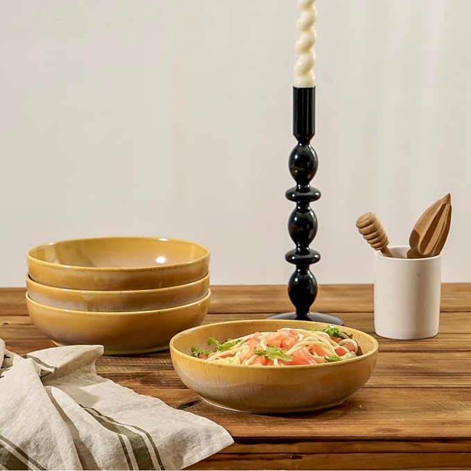 30oz Ceramic bowls set of 4-8" serving bowls - Image 4