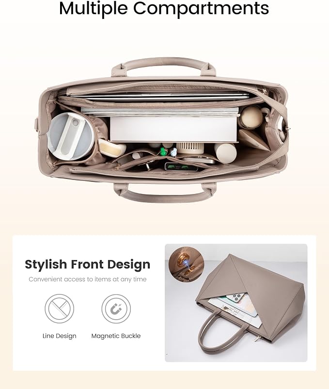 LOVEVOOK Laptop Tote Bag for Women - Image 5