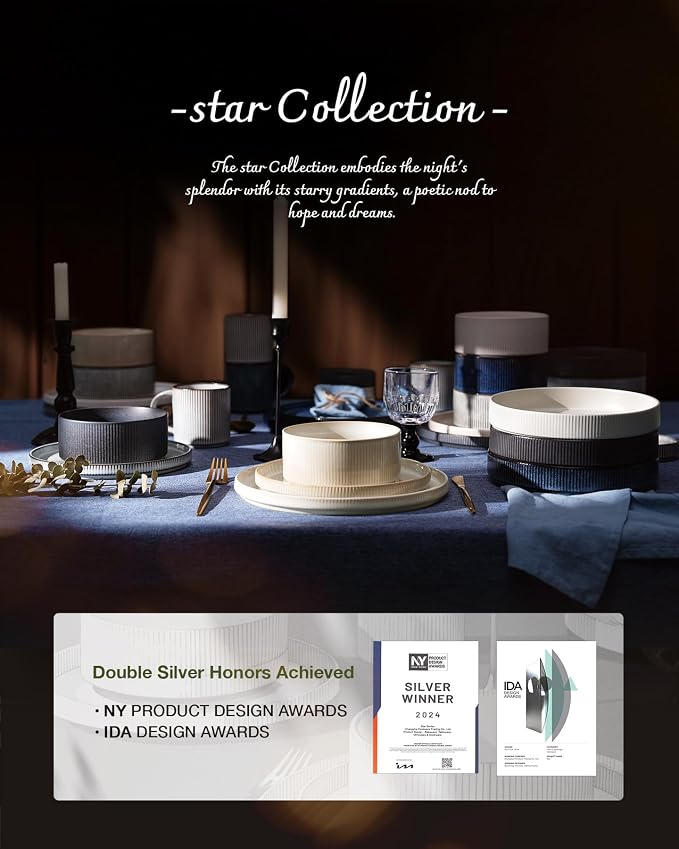 Famiware Star Stoneware Dinnerware Sets - Image 8