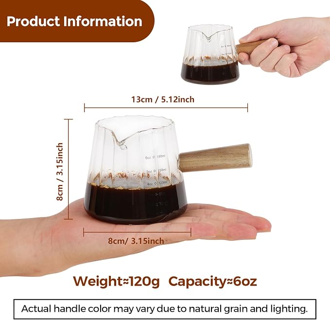 YARRAMATE 6oz Glass Espresso Measuring Cup - Image 2