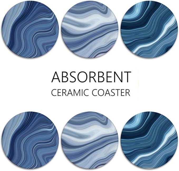 Coasters for Drinks, Ceramic Stone - Image 6
