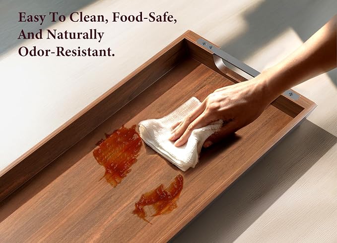 Acacia Wood Serving Tray, 36×12in Large Charcuterie Boards - Image 7