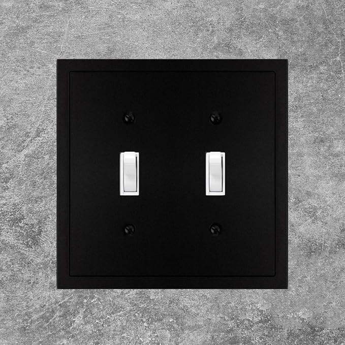 Modern Edge Decorative Wall Plate Switch Plate Outlet Cover, Durable Solid Zinc - Image 4
