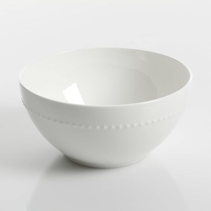 Gibson Elite Embossed Bone China 16-Piece Double Bowl Dinnerware Set, Service - Image 9