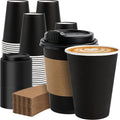 METAPRINT 100 Pack 12 oz Disposable Coffee Cups by METAPRINT
