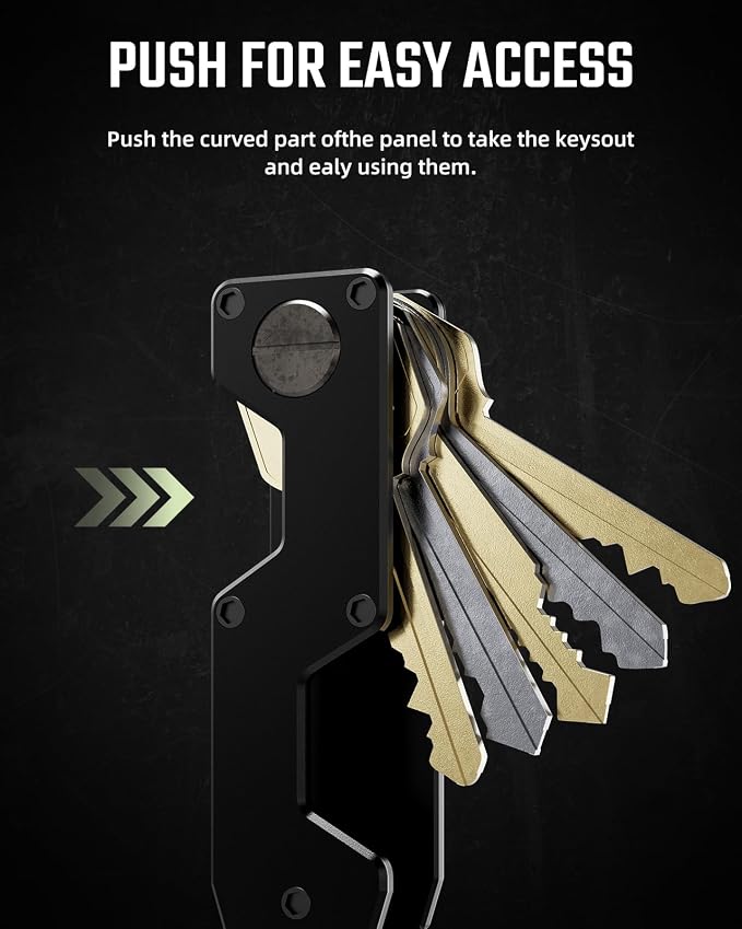 Key Organizer Compact Key Holder Metal Key Chain Minimalist key case key holder - Image 4