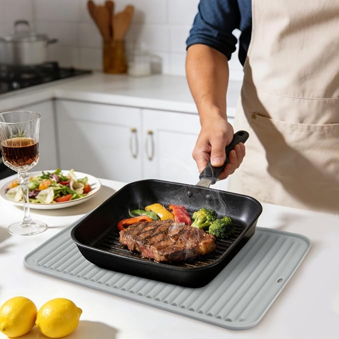 Large Silicone Trivet 16'' X 12'' Silicone Hot Pads - Image 2
