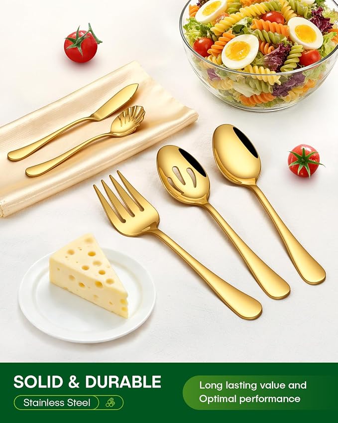 PHILIPALA 65 Piece Gold Silverware Set - Image 6