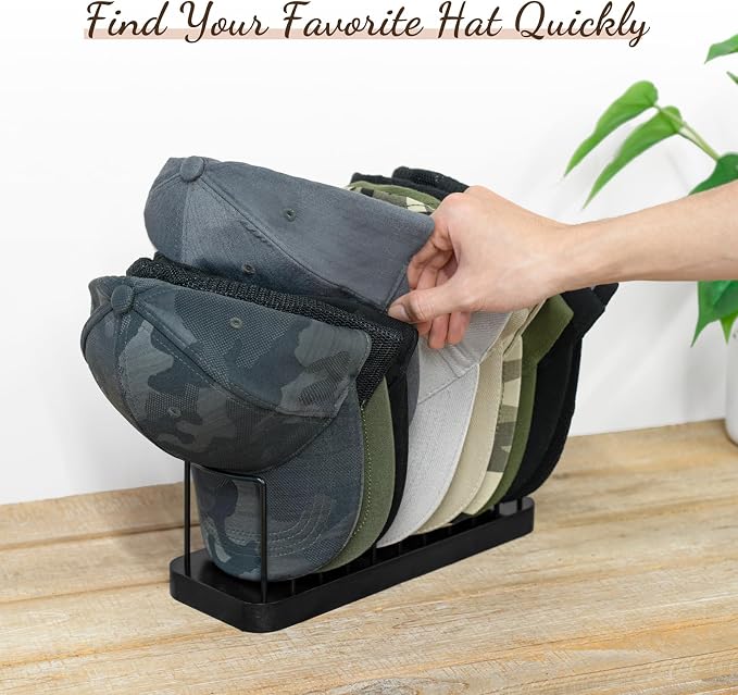 Mkono Hat Organizer for Baseball Caps, Hat Holder Storage for Closet, Space - Image 7