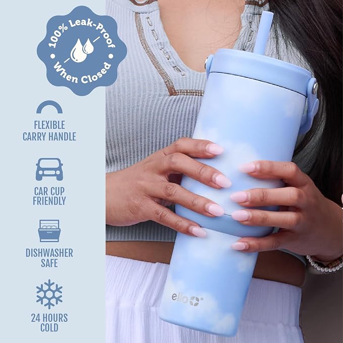 Ello Oasis Go+ 26oz Insulated Stainless Steel Tumbler - Image 4