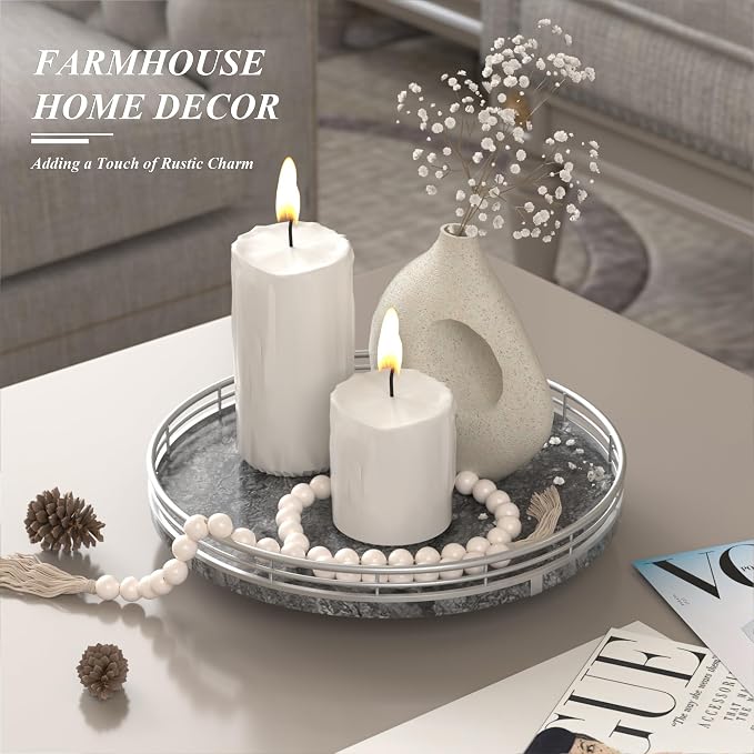 AHM10-Inch Gray Marble Lazy Susan - Image 3