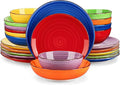 vancasso Bonita Dinnerware Sets, 24 Pieces Multicolor Stoneware Dinner Set | by vancasso